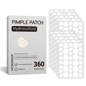 Hitworker Hydrocolloid Pimple Patches, 360 Count Mixed Size, Invisible & Waterproof, Daytime Use, Covers Blemishes, for All Skin Types