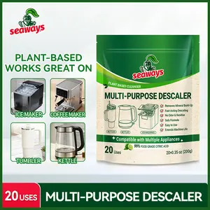 All-purpose Descaler for Ice Machine, Coffee Machine, Tumbler, Kettles - Seaways Descaling Solution (20 uses), Ice Machine Cleaner, Scale Remover, Prevent bacteria & mold growth