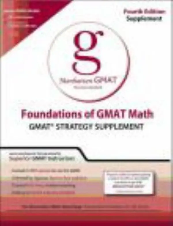 USED-Foundations of GMAT Math: GMAT Strategy Supplement (8 Guide Instructional Series) by Manhattan GMAT (Paperback)