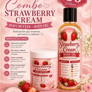 Spa Fruit-Based Cream Body Butter & Body Oil, Hydrating Soothing Moisture-Rich Skin Nourishment Treatment
