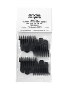 Andis Snap-On Blade Attachment Combs 4-Comb Set #23575