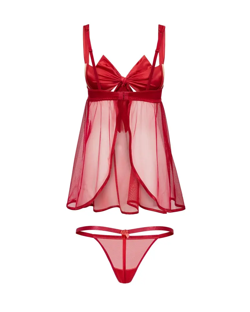 dark red lingerie - TikTok Shop