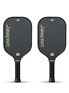 Monger Pro Gen 2 Pickleball Paddle Set (2 Pack) – T700 Carbon Fiber 16mm Thermoformed Power & Spin Gold