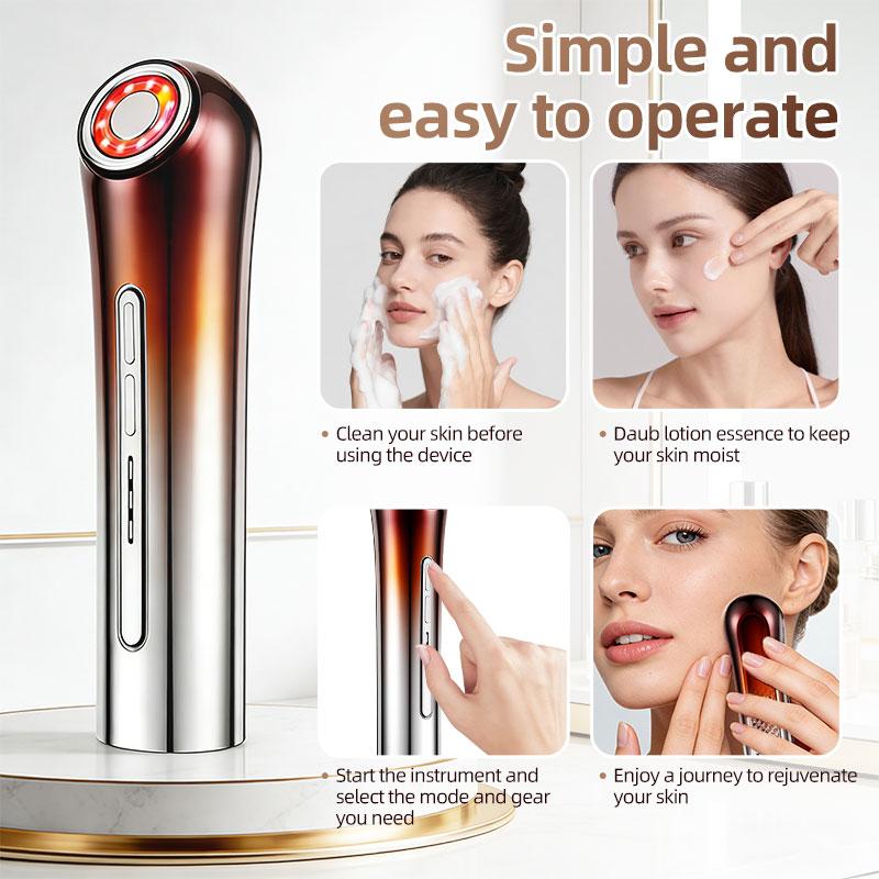 Facial beauty device, USB charging, compact and portable beauty instrument, skin care and maintenance, gift for your girlfriend