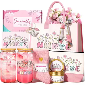 JOYOFUN Nurse Gifts Nurse Appreciation Gift Set for Women Birthday Gift for Nurses Week Nurses Graduation Gifts Nursing Student with Canvas Bag Socks Affir