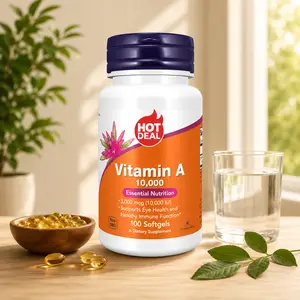Vitamin A 10,000 IU Softgels, Supports Eye Health & Essential Nutrition, 100 Count