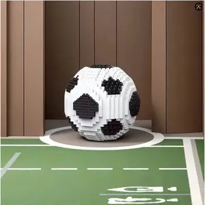 Building blocks for football models, soccer building block, birthday gifts, home decoration.