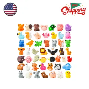50 Pcs Mini Resin Animal Figurines Set