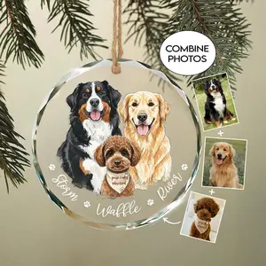 Custom Pet From Photo Ornament, Dog & Cat Memorial Gift, Multiple Pet Family, Personalized Keepsake 2026 Trending