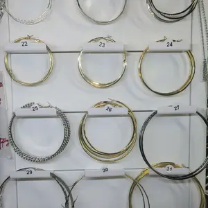 Elegant Fashion Hoop Earrings - Iron Construction with Stainless Steel Posts, for Women - Versatile for Daily Wear & Price history