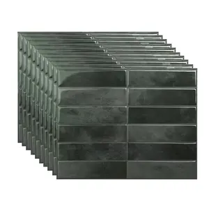 Kitchen Use 10/20 Pieces Self-Adhesive Subway Tile Backsplash Wall Stickers, Easy Peel & Stick for Kitchen Bathroom Decor