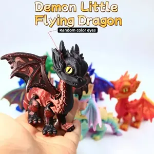 3D Printed Demon Dragon Statue, Unique Home Decor Figurine, Artistic Gift for Fantasy Lovers and Collectors