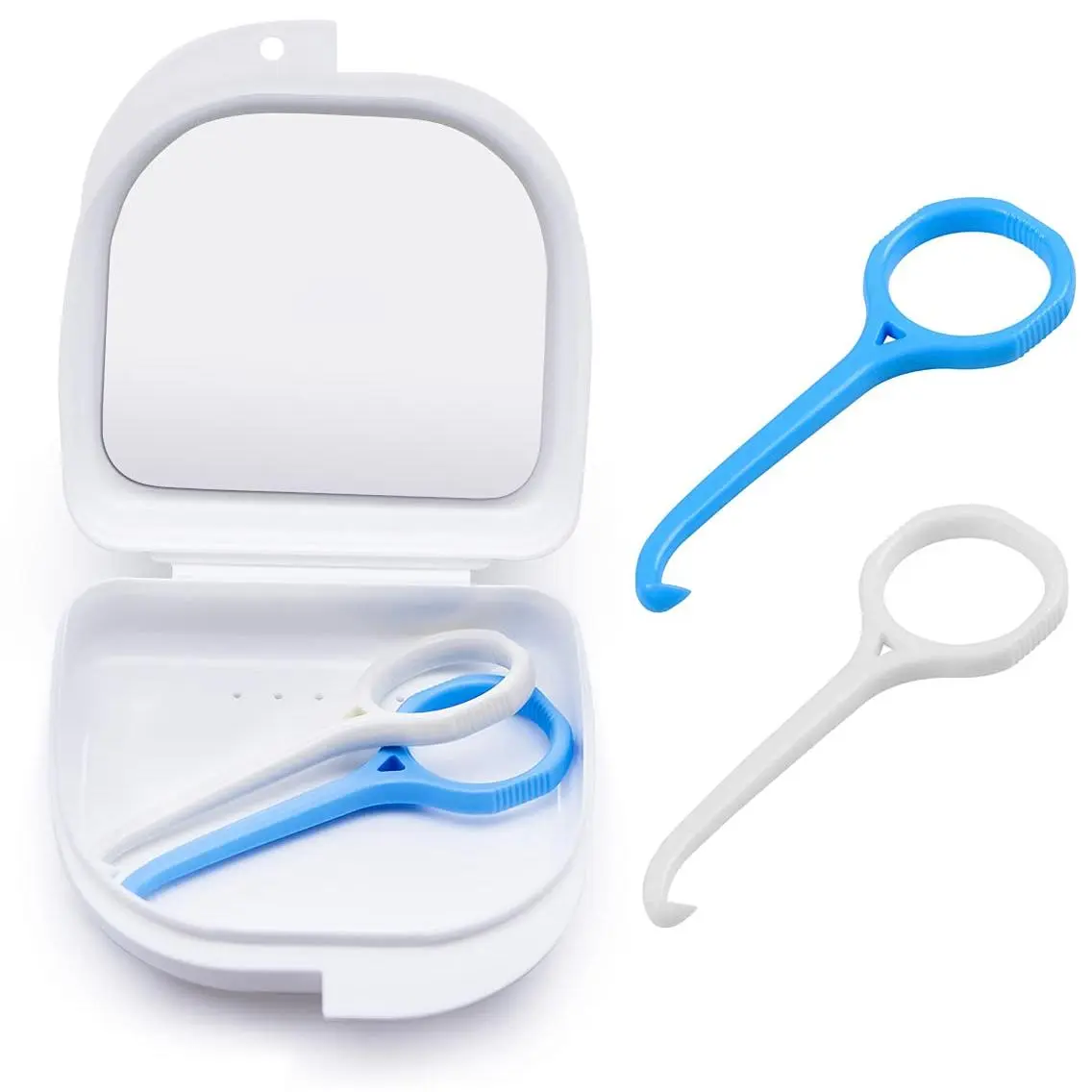 2-Pack Aligner Removal Tool with Vented Case for Teeth Cleaning, Hygienic Oral Care Hook for Retainers, Dental Accessories, Teeth Cleaner, Mouth Care, Oral Care Tools