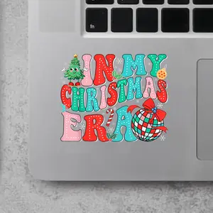 Christmas Holiday Xmas 2x2 inches Cut Out Sticker