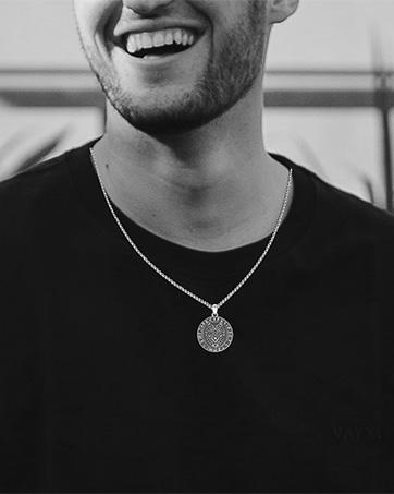 Knights Templar Shield Pendant Necklace S925 Sterling Silver Knights Templar Cross Armor of God Necklace Gift Unisex with 20+2 inch Chain