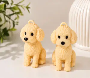 Cute 3D Printed Puppy keychain | dog lover gift