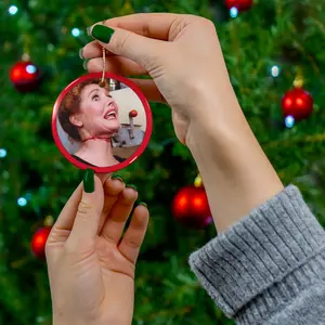 Can Opener Decapitation Horror Ornament Dark Humor Ceramic Christmas Ornament for Horror Movie Fans Gothic Decor