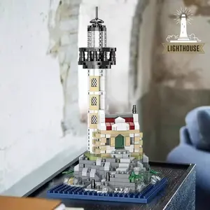 Hot Selling Lighthouse Model Building Block Set Decoration Display Piece Holiday Gift, DIY Building Model, Perfect for Collectors and Decor Enthusiasts