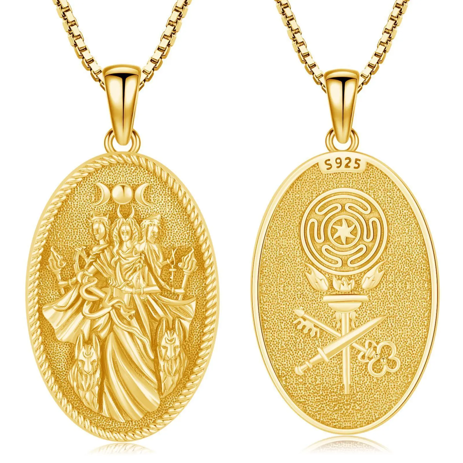 Goddess Hecate -2 Gold Plated