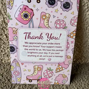 4x6 Package Insert Thank You Cards Qty 100 with Blank Back for Personal Messages & Coupon Codes for Small Business Customer Service