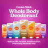 Cream Stick Whole Body Deodorant - Lume Deodorant - OB/GYN Created Body Care Comfort - Aluminum Free - Mandelic Acid