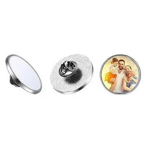 Customized Pin with Butterfly Pin Back - Unique Design, Silver Finish, Perfect for Personalization