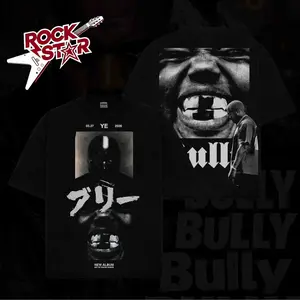 [ Rock Star ] Bully Album Merch 3/2026 Premium Washed T-Shirt For Ye Fans, Ye Stans Hip-Hop Shirt, Gift For Ye Fan Graphic Tee, Bully Album Fan Merch Shirt