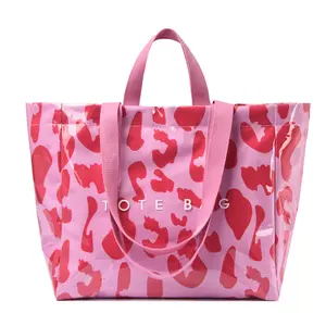 Maxoner Women's Thick Waterproof PVC Tote - Classic Style, Retro Chic, Unique Kraft Paper Accents, Large Capacity, Double Handles with Long-Short Shoulder Straps, Durable, Lightweight, High Functionality, for Travel, Casual Outings (Local Delivery)