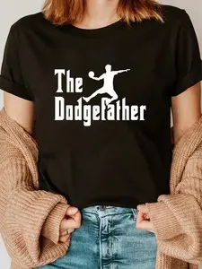100% Cotton The Dodgefather | Ball Sports | Dodgeball Player T-Shirt T-Shirt