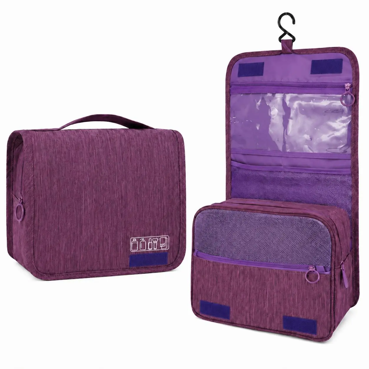Hanging Travel Toiletry Bag - Unzip, hang, and keep shampoo, makeup, and accessories perfectly organized and dry. No more rummaging through messy suitcases or wet hotel countertops. A tidy trip essential for women and men alike