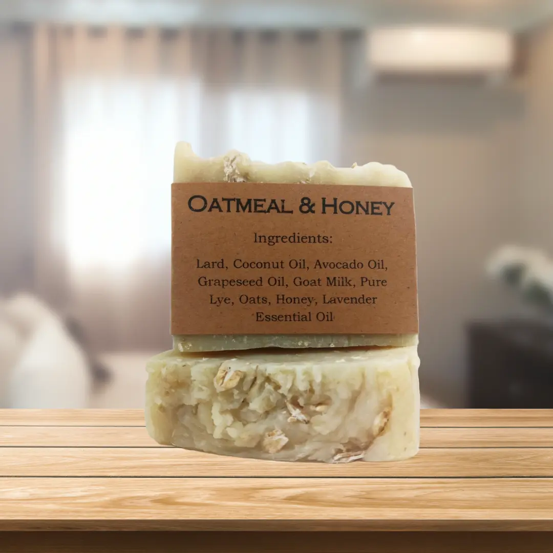 Handcrafted Goat Milk Soap- Oatmeal & Honey Body Care Body Wash
