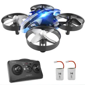 Mini Drone for Kids & Beginners, Indoor Portable Hand Operated/RC Nano Helicopter Quadcopter with Auto Hovering, Headless Mode & Remote Control, Children's Day Gift for Boys and Girls