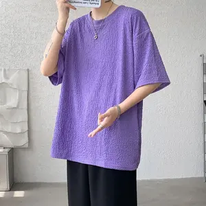 Kyn Apparel  Men's Stretch Short Sleeve T-Shirt Loose Fit Casual Streetwear Workout Plain Color Top