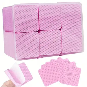 Nail Wipes with Box - Professional Lint-Free Nail Polish Remover Pads, UV Gel Cleansing Tissues, Unscented Manicure Prep And Finish Nail Art Cleaning Tool, Nail Care