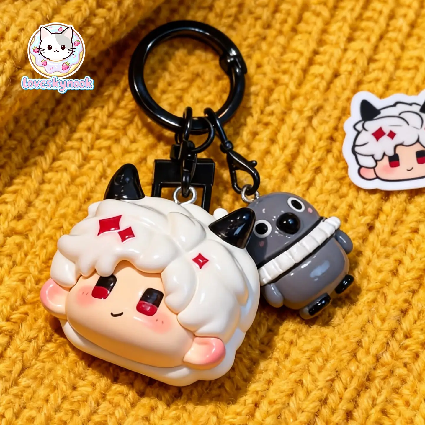 Love and Deepspace Keychain Collectibles - Character Art Key Rings Featuring Sylus, Xavier, Zayne, Rafayel, Caleb for Carrying Your Fave, Carry Your Fave