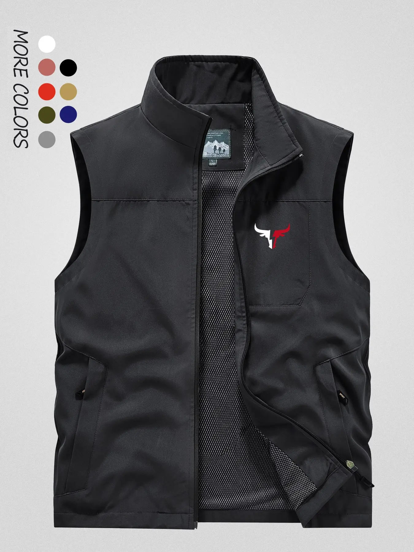 Men's Hooded Fishing Vest, Casual Outdoor Hiking Camping Tactical Vest with Pockets, Multi-Functional Tropical Summer Breathable Workwear Photography Vest, New Arrival
