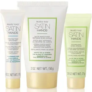 Mini Fragrance-Free Satin Hands Pampering Set Nourishing Cream Shea Smooth Nails hands and foot care