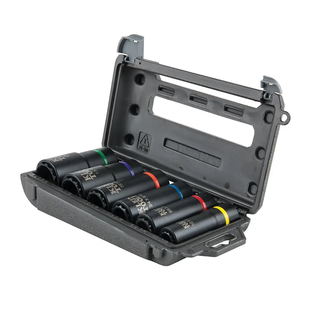 Klein Tools 66010 2-In-1 Impact Socket Set, 6-Piece
