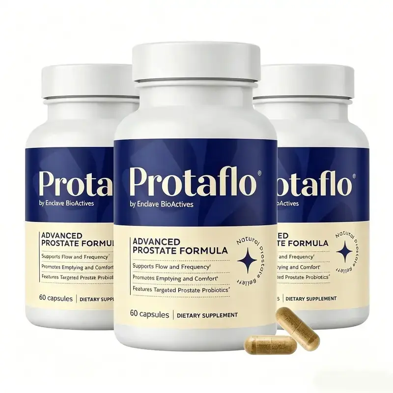 Enclave BioActives Protaflo Prostate Formula, D3, Zinc, Selenium, Pumpkin Seed, Saw Palmetto Free, Prostate Support, 60 Capsules