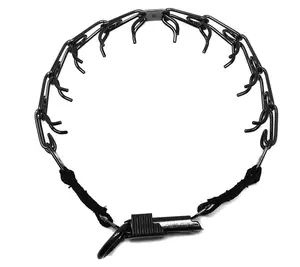 Herm Sprenger Black Stainless Steel Prong Collar with QR Buckle