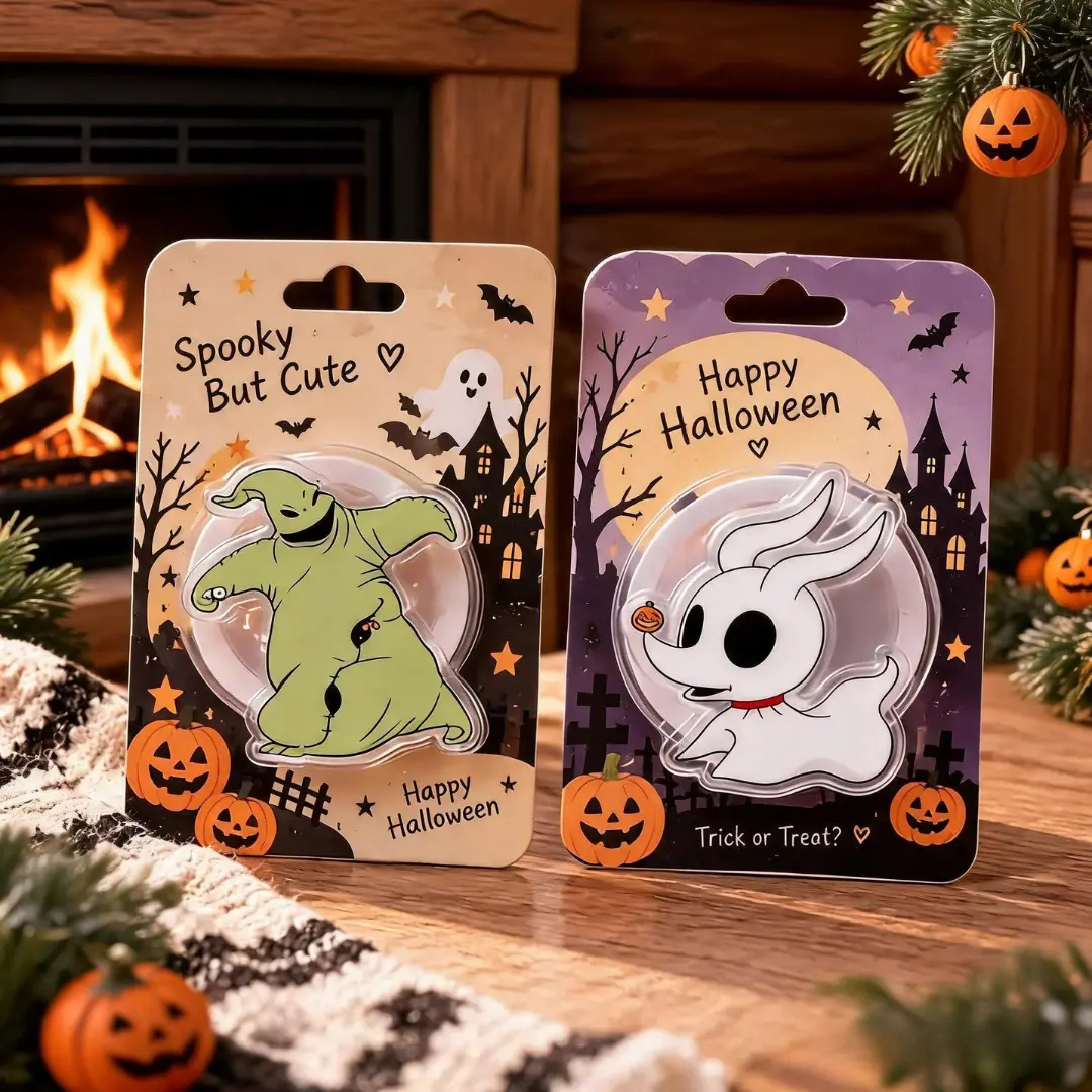 Creepy Cute Halloween Phone Grip Spooky Ghost Character, Sack Monster & Ghost Dog MagSafe Holder Stand for Spooky Season