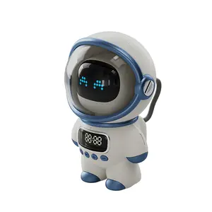 Astronaut AI Intelligent Voice Bluetooth Speaker Clock Alarm Clock Speaker Night Light Gift