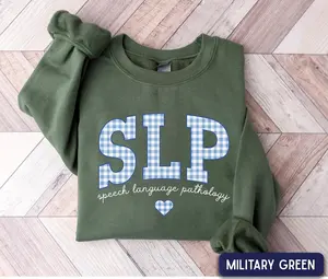 SLP Sweatshirt / Short Sleeve T-SHIRT , Speech Language Pathology Shirt, Speech Therapy crewneck, SLP Gift, Speech Therapist Gift, Speech Therapy sweater