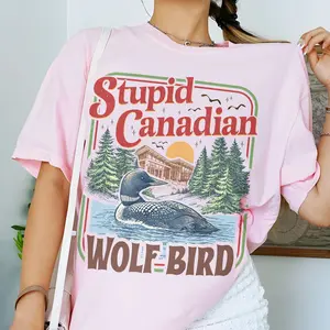 Stupid Canadian Wolf Bird Shirt, Heated Rivalry Inspired Shirt, Team Hollanov Tee, Hockey Romance Lgbt Hockey Fan Shirt, Team Hollanov Tshirt