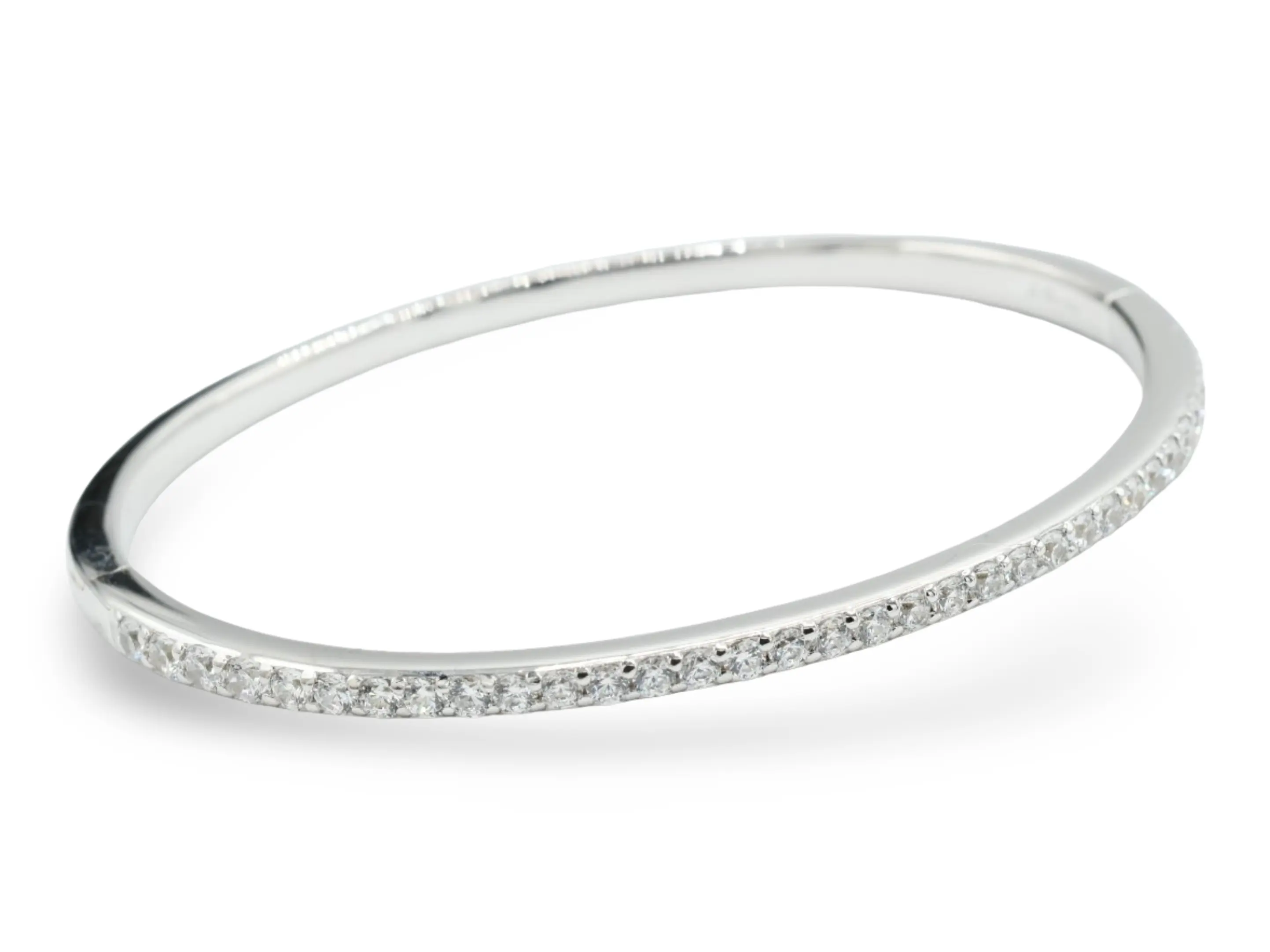 Skinny Silver Bangle - 925 -Sleek Silver Color Bangle for Everyday Wear & Special Occasions