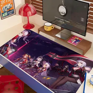 anime azur lane Mouse Pad 90x40CM non-slip Gaming Mousepad Gamer E-Sports Mouse Mat Game Mechanical Keyboard XXL Desk Mat