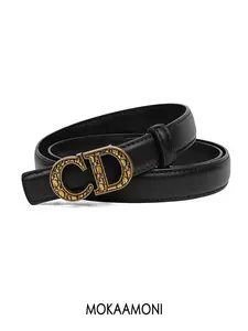 Women's Vintage Belt, Casual Letter Pattern Design, Stylish Accessory for Everyday Wear, Perfect for Enhancing Your Everyday Belts
