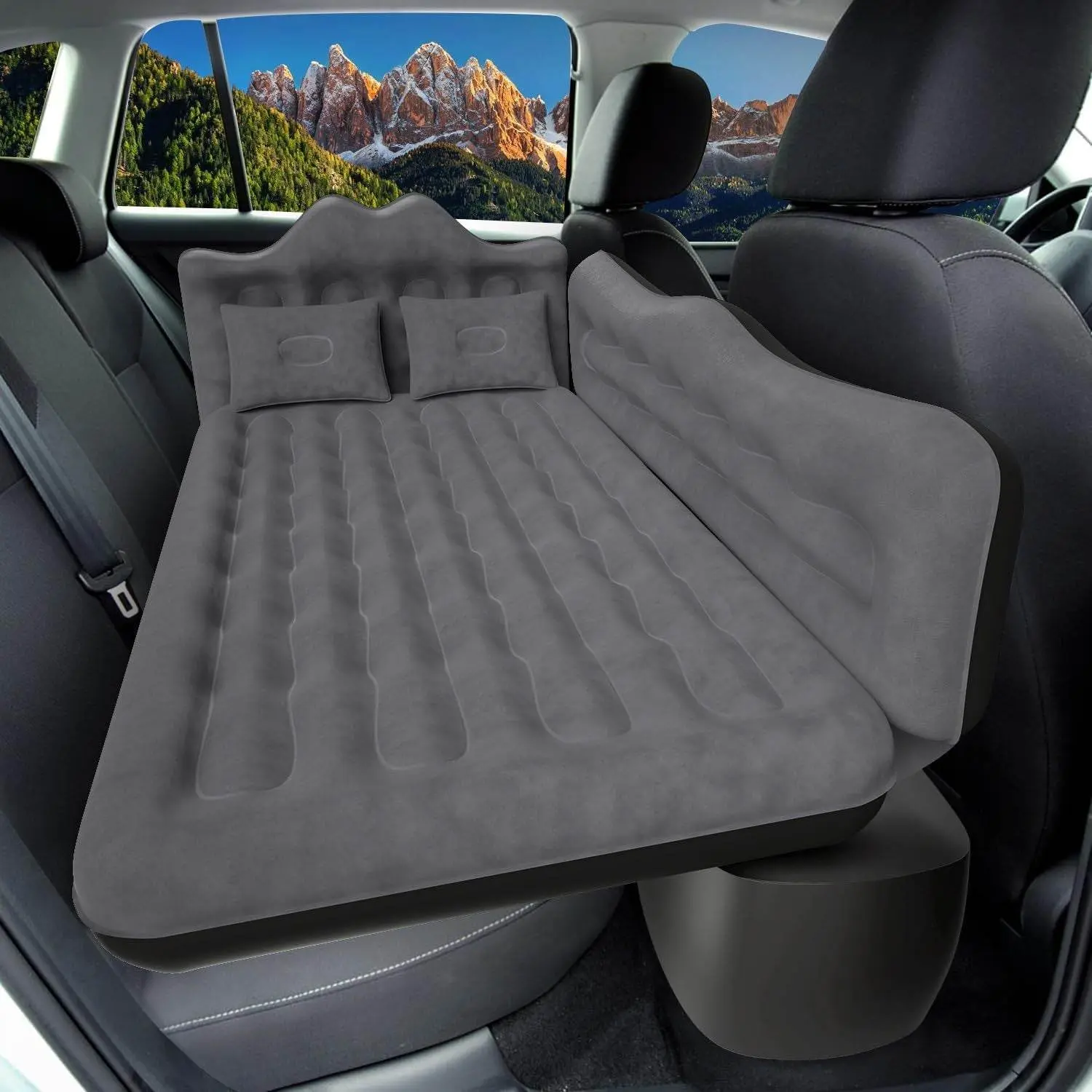 Car Air Mattress with 2 Pillows – Comfortable Travel Bed