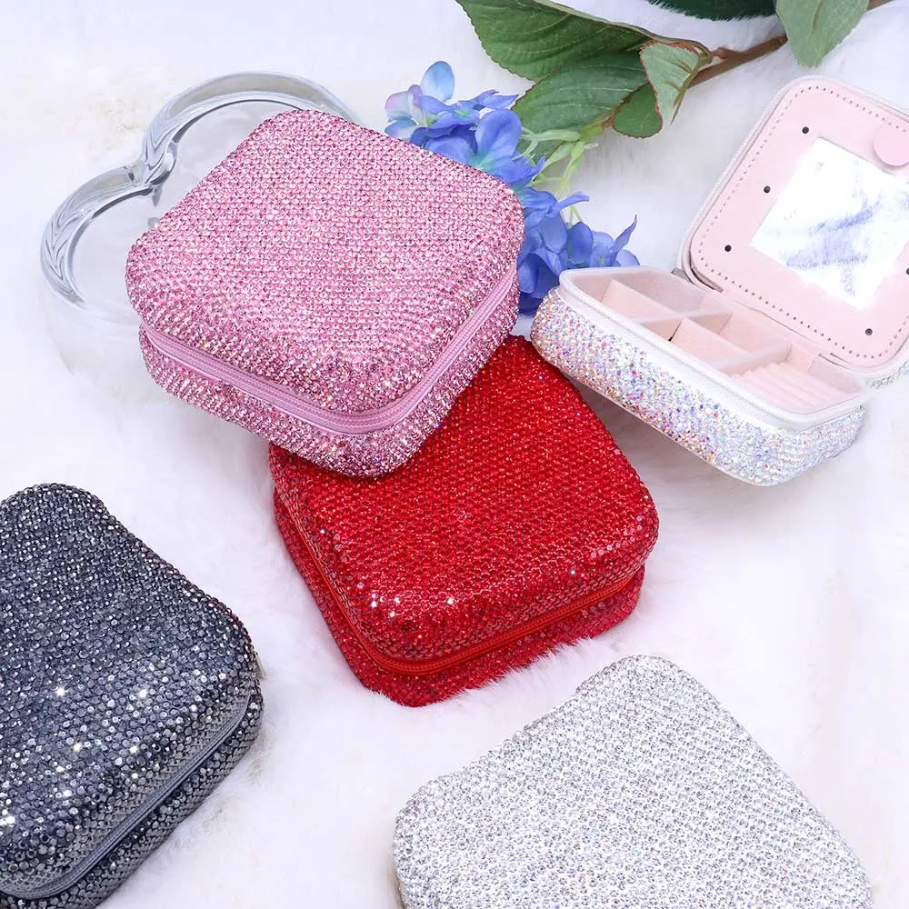 Luxury Rhinestone Decor Jewelry Box
