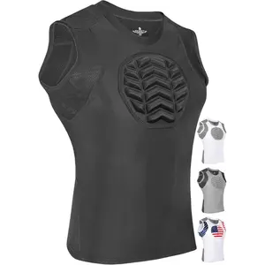Chest Protector, Padded Sternum Heart Guard Shirt For Youth Baseball, Youth Girls Softball